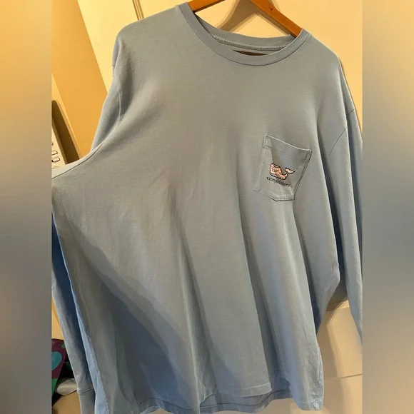 Classic Logo with fishes Long-Sleeve Pocket Tee - Picture 2 of 3